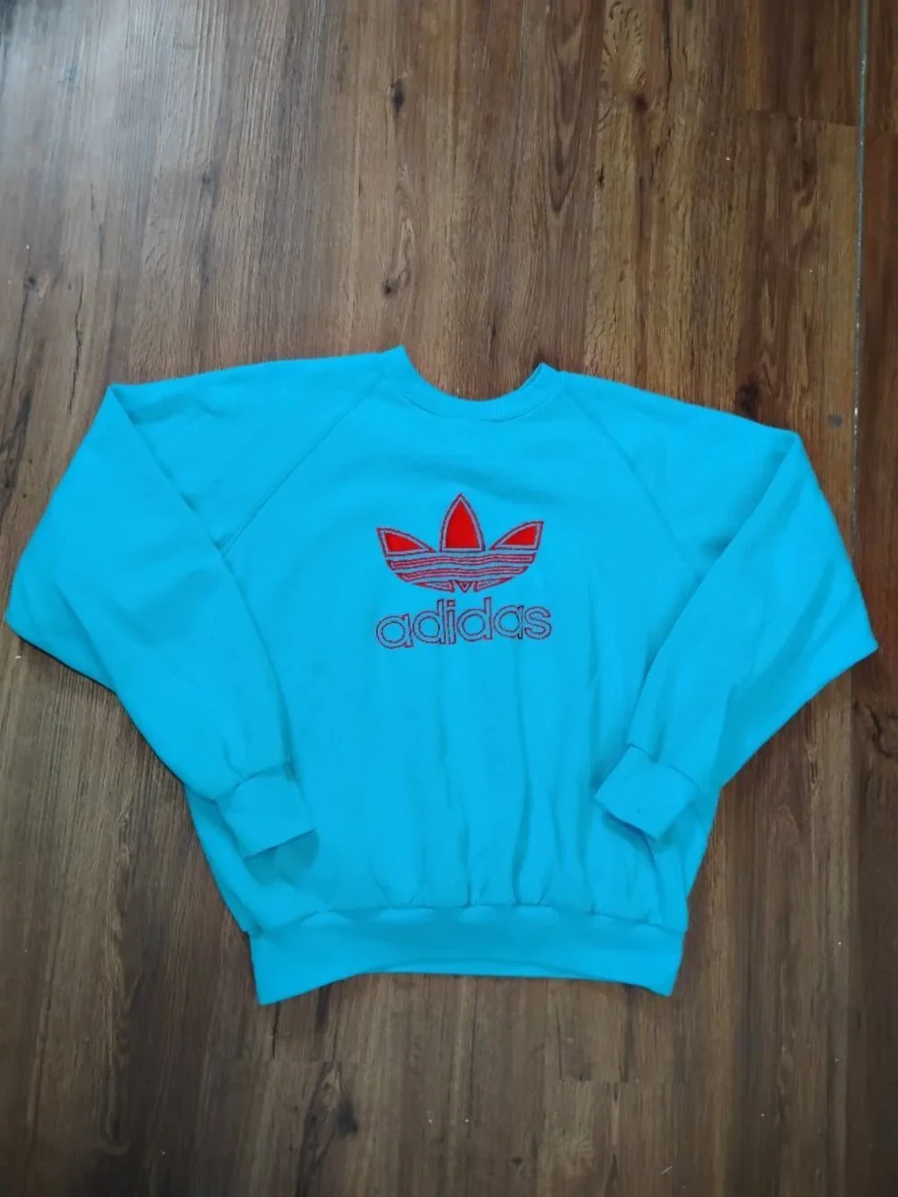 Vintage 80s Adidas Trefoil Logo Crewneck Sweatshirt